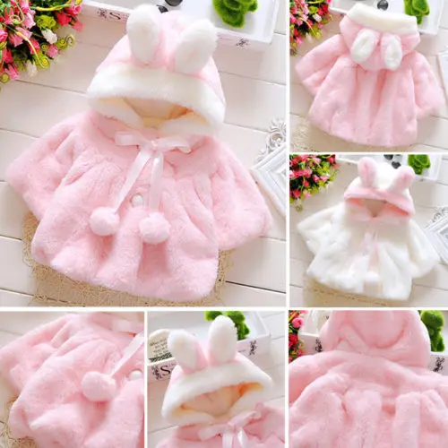 Hooded Coat Warm Jacket Babies Outerwear